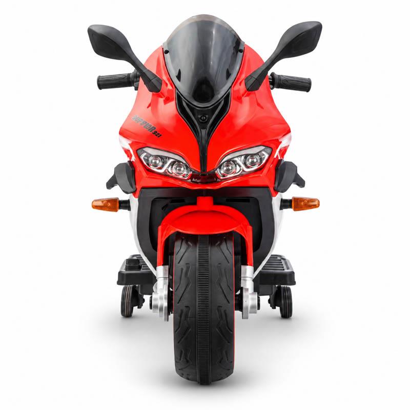 MOTO ELECTRICA INFANTIL ROJA-BLANCA 24V 5AH CON RUEDAS AUXILIARES 62583 - Imagen 4
