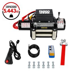 WINCHE ELECTRICO CONTROL REMOTO 12V 5.443KGS FARGO TOOLS FT1588