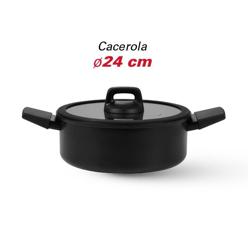 BATERIA DE COCINA SERIE BLACK 7PCS LARRYHOUSE LH2409 - Imagen 4