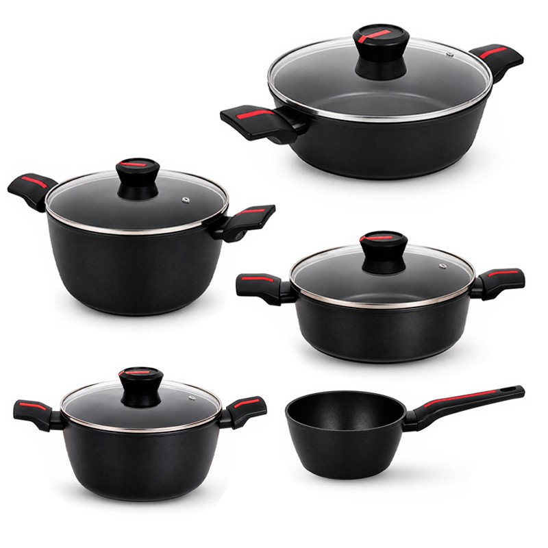 BATERIA DE COCINA SERIE CHEF 9PCS LARRYHOUSE LH2233 - Imagen 2