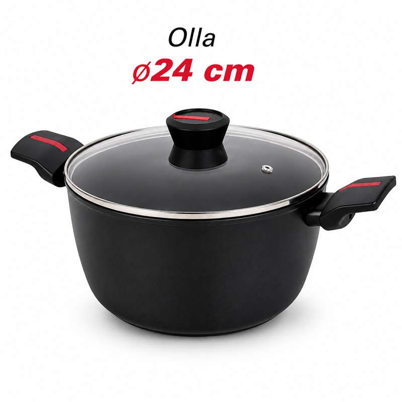 BATERIA DE COCINA SERIE CHEF 9PCS LARRYHOUSE LH2233 - Imagen 4