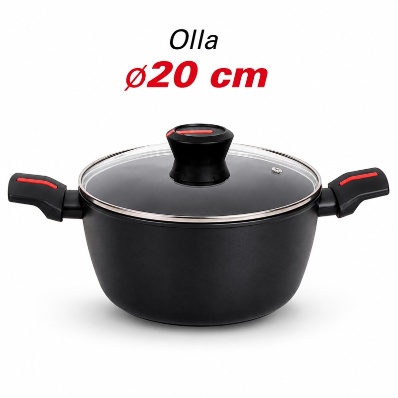 BATERIA DE COCINA SERIE CHEF 9PCS LARRYHOUSE LH2233 - Imagen 5