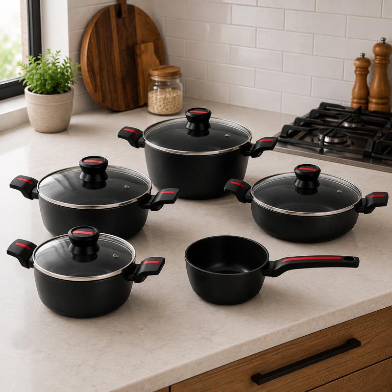 BATERIA DE COCINA SERIE CHEF 9PCS LARRYHOUSE LH2233 - Imagen 9