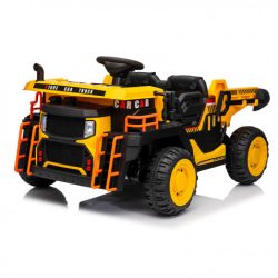 CAMION INFANTIL A BATERIA CON PLATAFORMA DE CARGA AMARILLO 33043