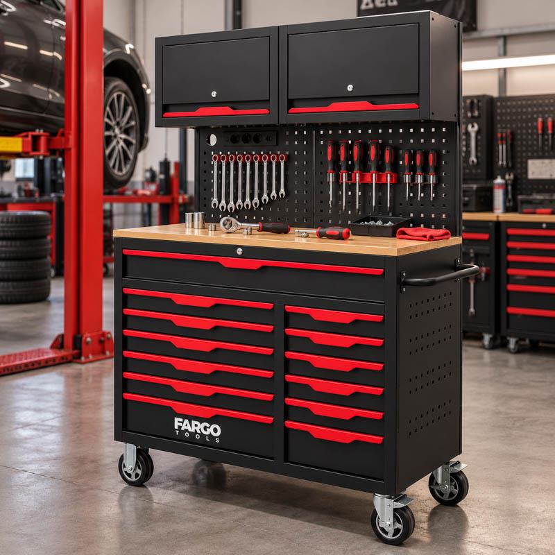 CARRO HERRAMIENTAS XXL CON PANEL 471PCS 170X105X48CM FARGO TOOLS FT1592 - Imagen 12
