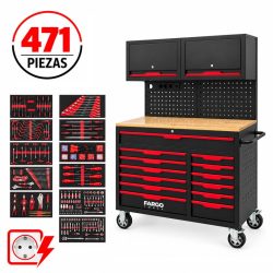 CARRO HERRAMIENTAS XXL CON PANEL 471PCS 170X105X48CM FARGO TOOLS FT1592