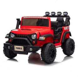COCHE INFANTIL A BATERIA CON CONTROL REMOTO JEEP 4X4 ROJO 33052