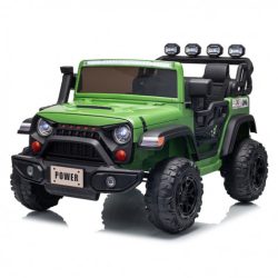 COCHE INFANTIL A BATERIA CON CONTROL REMOTO JEEP 4X4 VERDE 33055