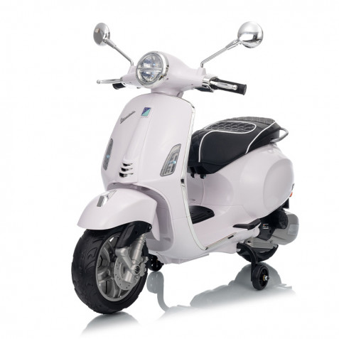 MOTO INFANTIL A BATERIA VESPA PRIMAVERA BLANCA 33018 MOTO DE BATERIA PARA NIÑO NIÑA MOTOS DE BATERIAS PARA NIÑOS Y NIÑAS MOTO INFANTIL MOTOS INFANTILES