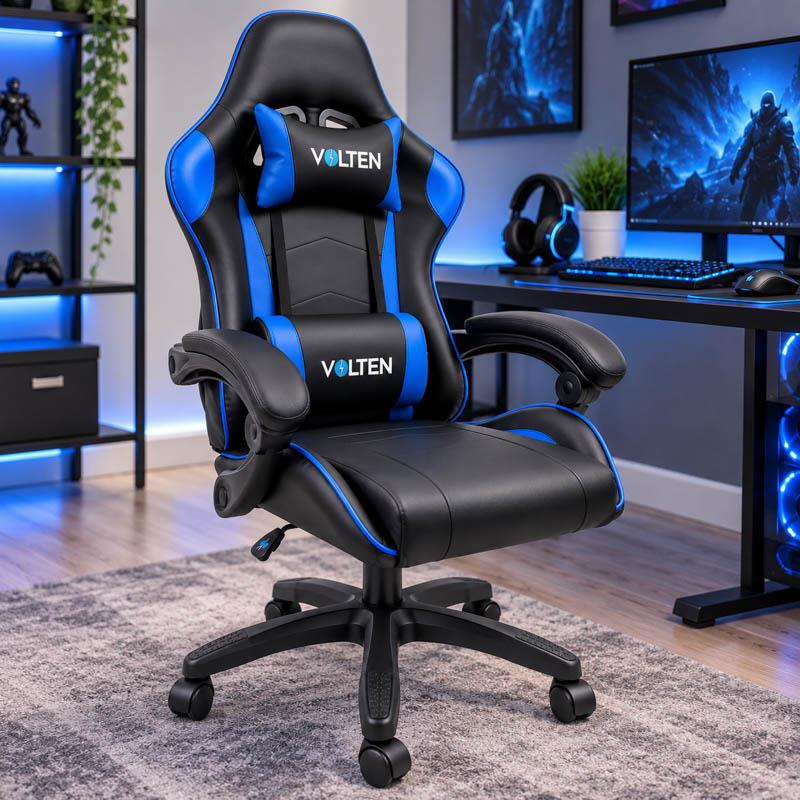 SILLA GAMING VLFORCE 2200 NEGRO-AZUL VOLTEN VL1625 - Imagen 8