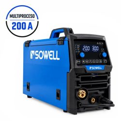 SOLDADOR INVERTER MULTIPROCESO FLUX CORE/MMA/LIFT TIG 200AMP SOWELL SW1232
