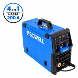SOLDADOR INVERTER MULTIPROCESO MIG/FLUX CORE/MMA/LIFT TIG 200AMP SOWELL SW1233