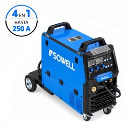 SOLDADOR INVERTER MULTIPROCESO MIG/FLUX CORE/MMA/LIFT TIG 250AMP SOWELL SW1235